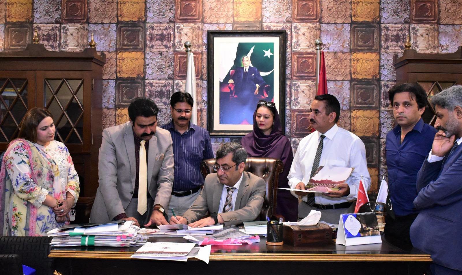 The results declaration of ADA/ADS & ADC byThe Vice Chancellor, Prof. Dr. Rauf-i-Azam